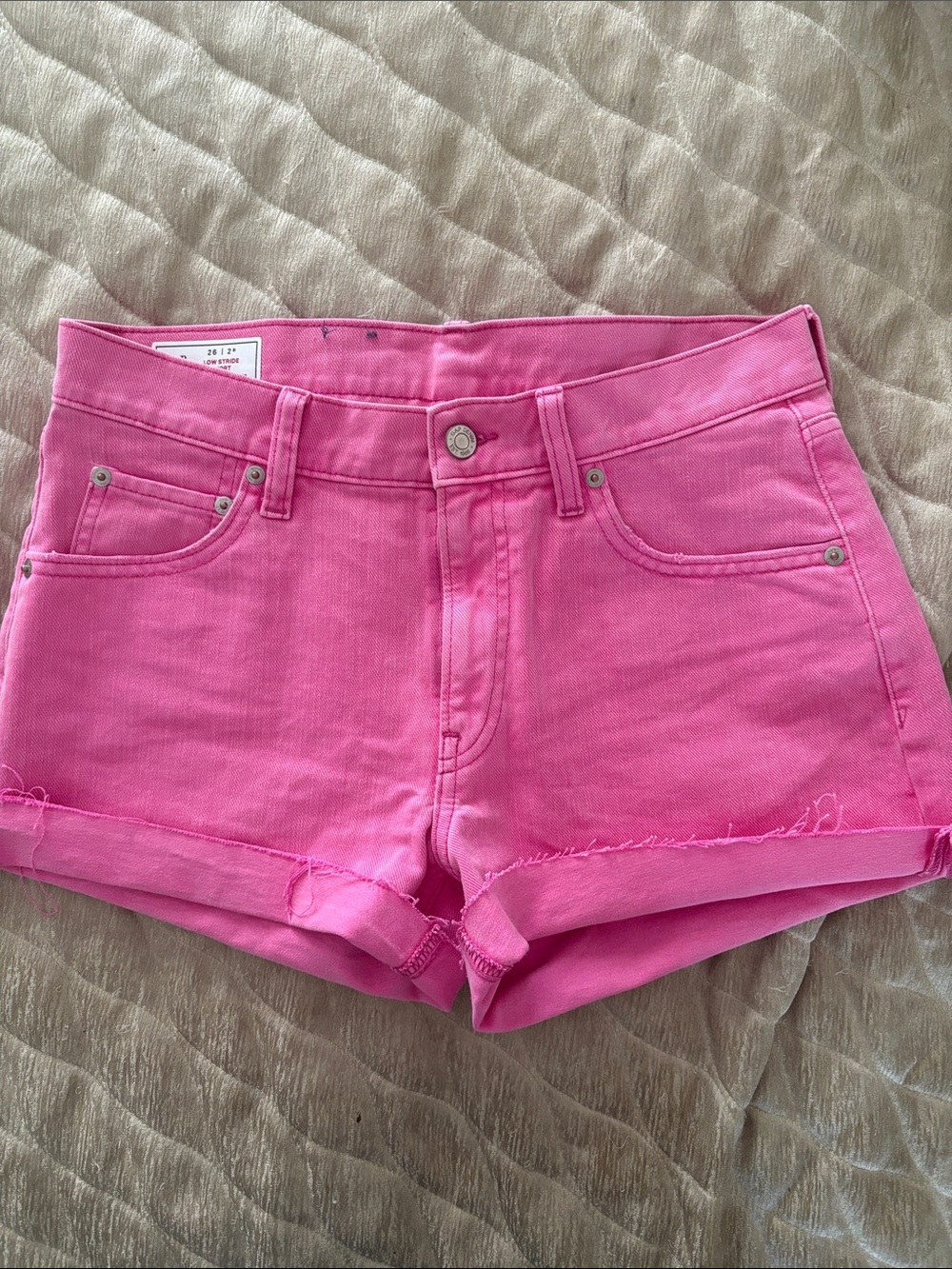 GAP Hot Pink Denim Cutoff Shorts